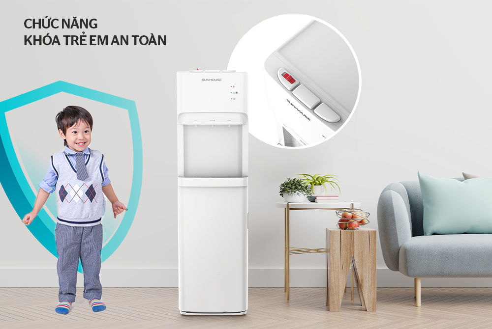 Cây nước nóng lạnh Sunhouse SHD9633